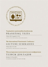 Tarptautinė numizmatikos konferencija. Pranešimų tezės