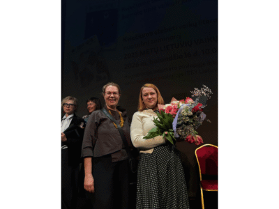 The Creators of "History Wags the Tail" Receiving Their Awards